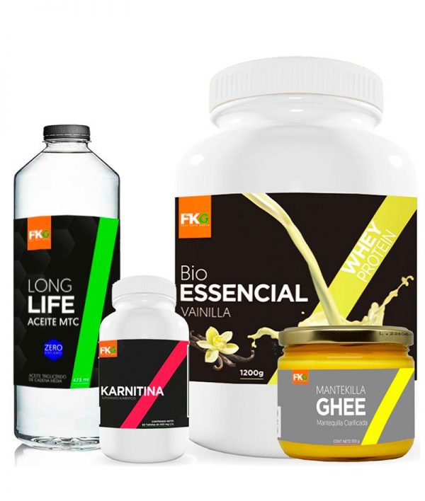 Paquete 1 (Proteína, Karnitina, Ghee y Aceite MTC)